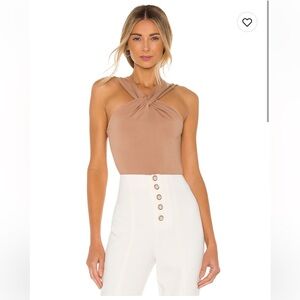 Lovers + Friends Therese Brown Bodysuit Sz Small